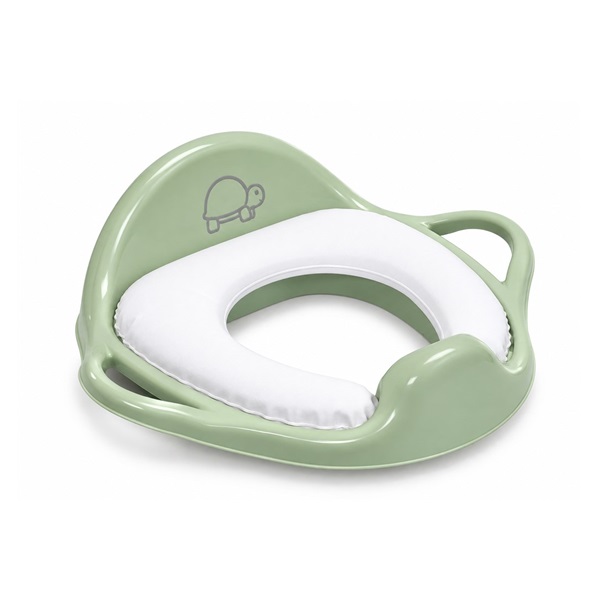 Detské sedadlo na WC mäkké Turtle light green