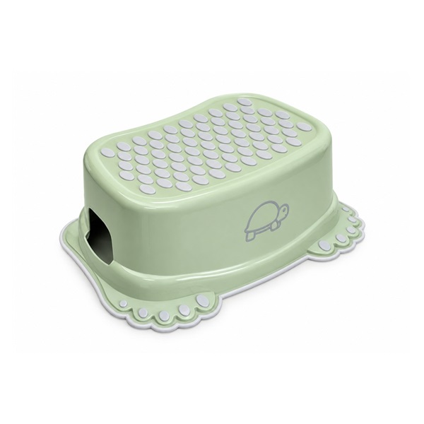 Detské protišmykové stúpadlo do kúpeľne Turtle light green