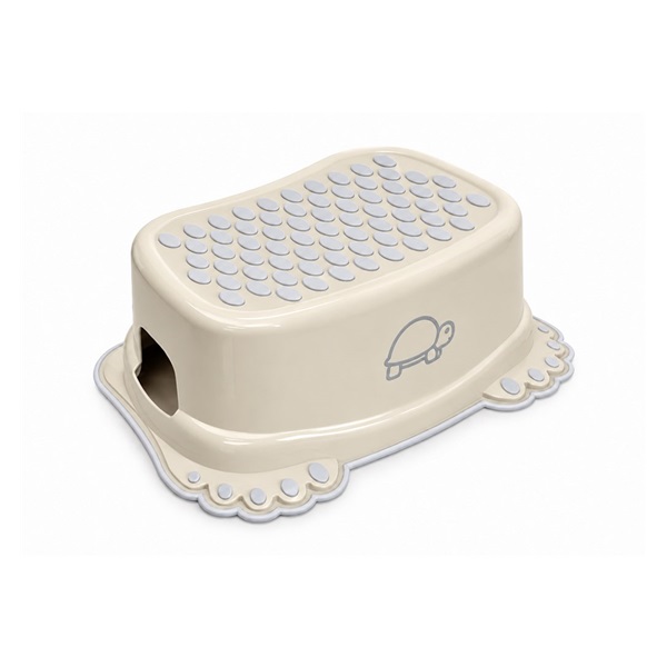 Detské protišmykové stúpadlo do kúpeľne Turtle light beige