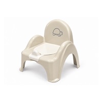 Hrajúci detský nočník s poklopom Turtle light beige