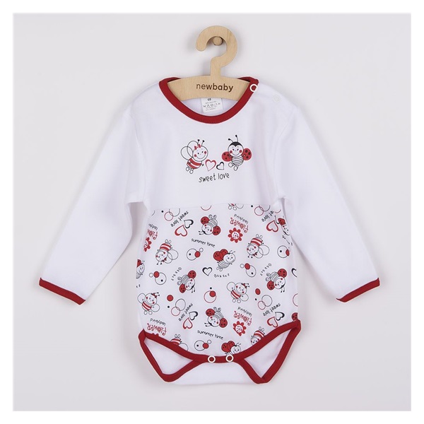 Dojčenské body s dlhým rukávom New Baby Lienka