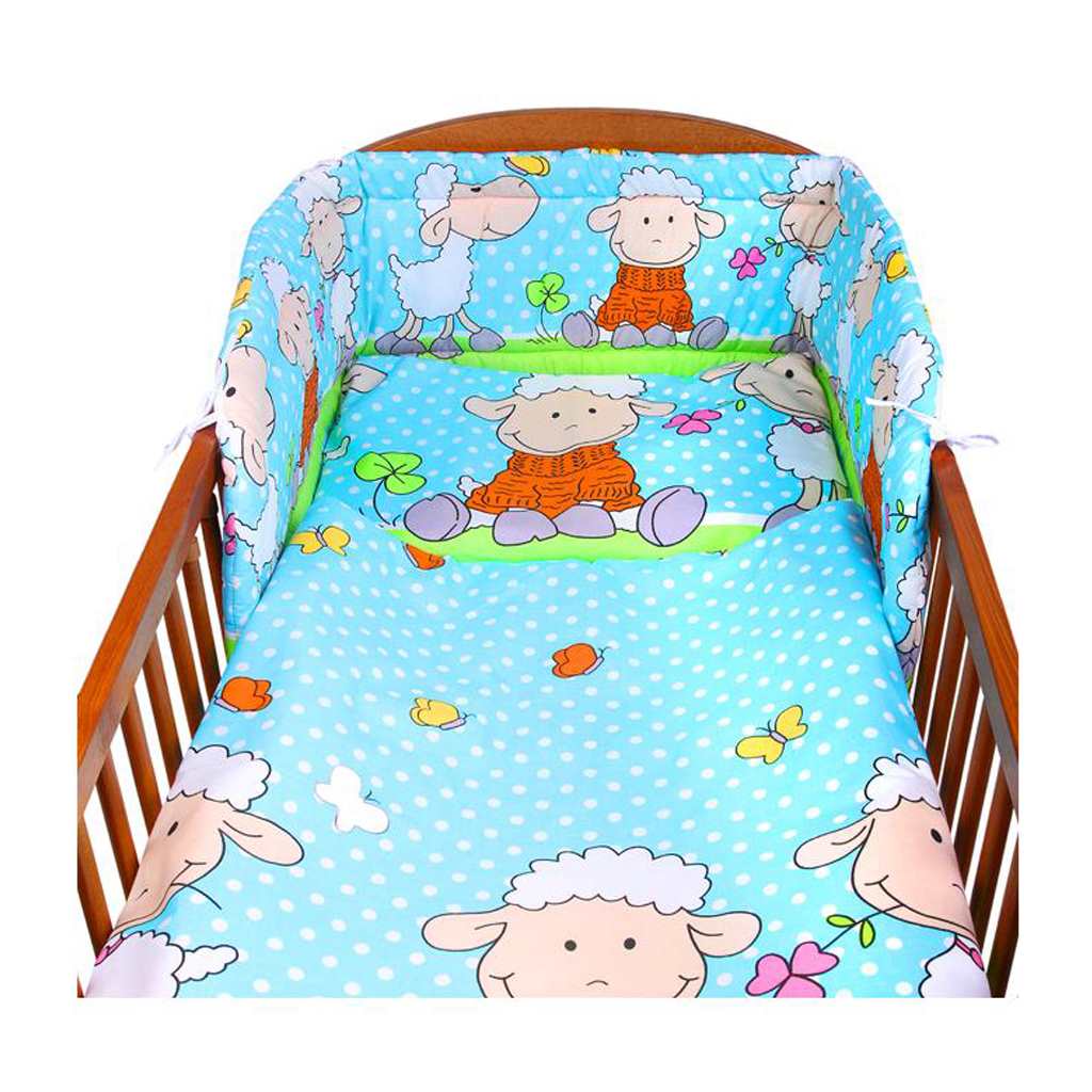 2-dielne posteľné obliečky New Baby 100/135 cm tyrkysové s ovečkou, Tyrkysová