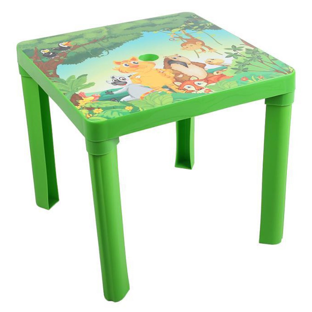 Detský záhradný nábytok - Plastový stôl zelený, Zelená