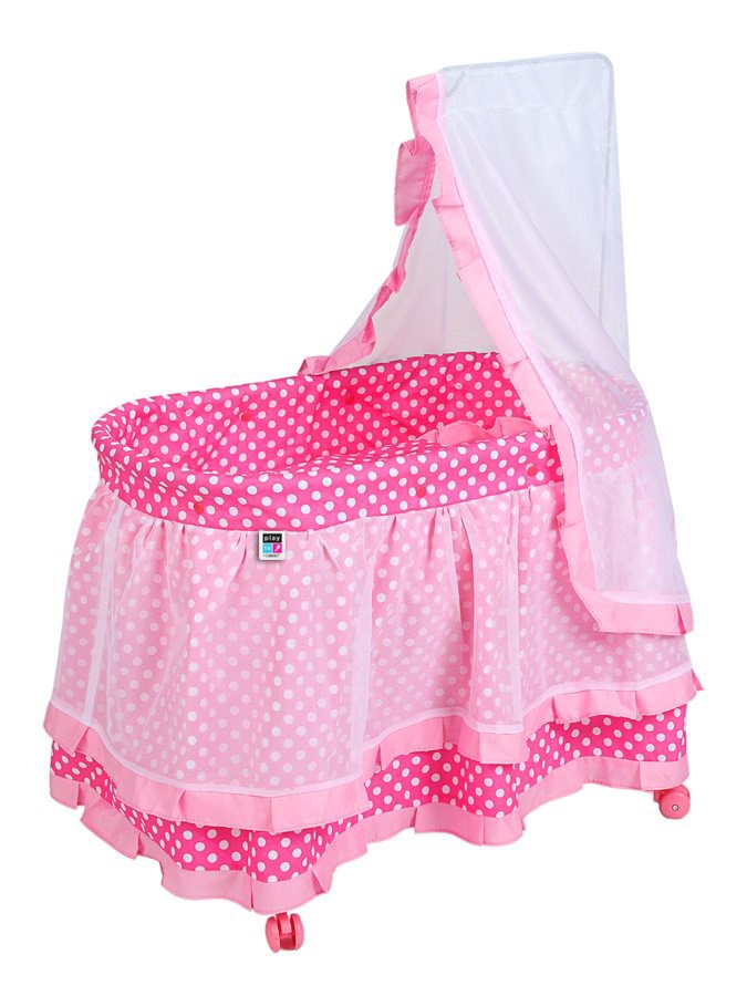 Košík pre bábiky Baby Mix Nikolka svetlo ružový 