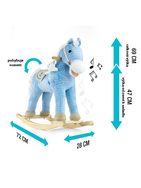 Hojdací koník Milly Mally Pony modrý